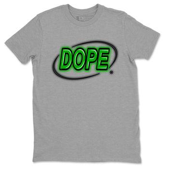 AJ5 Retro Lucky Green shirt to match jordans Dope Neon Sign sneaker tees Air Jordan 5 Lucky Green SNRT Sneaker Tees Unisex Heather Grey 2 T-Shirt