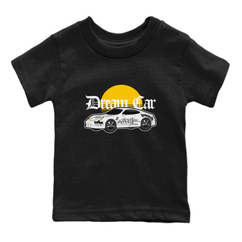 Air Jordan 1 Yellow Ochre shirt to match jordans Dream Car sneaker tees AJ1 Yellow Ochre SNRT sneaker release tees baby toddler Black 2 cotton Shirt