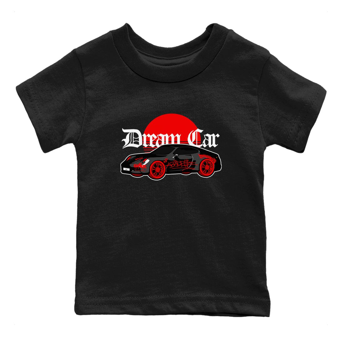 Air Jordan 4 Bred Reimagined shirt to match jordans Dream Car sneaker tees AJ4 Bred Reimagined SNRT sneaker release tees baby toddler Black 2 cotton Shirt