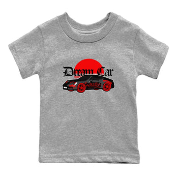 Air Jordan 4 Bred Reimagined shirt to match jordans Dream Car sneaker tees AJ4 Bred Reimagined SNRT sneaker release tees baby toddler Heather Grey 2 cotton Shirt