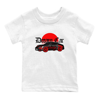 Air Jordan 4 Bred Reimagined shirt to match jordans Dream Car sneaker tees AJ4 Bred Reimagined SNRT sneaker release tees baby toddler White 2 cotton Shirt