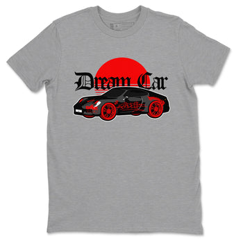 Air Jordan 4 Bred Reimagined shirt to match jordans Dream Car sneaker tees AJ4 Bred Reimagined SNRT Sneaker Release Tees unisex cotton Heather Grey 2 crew neck shirt