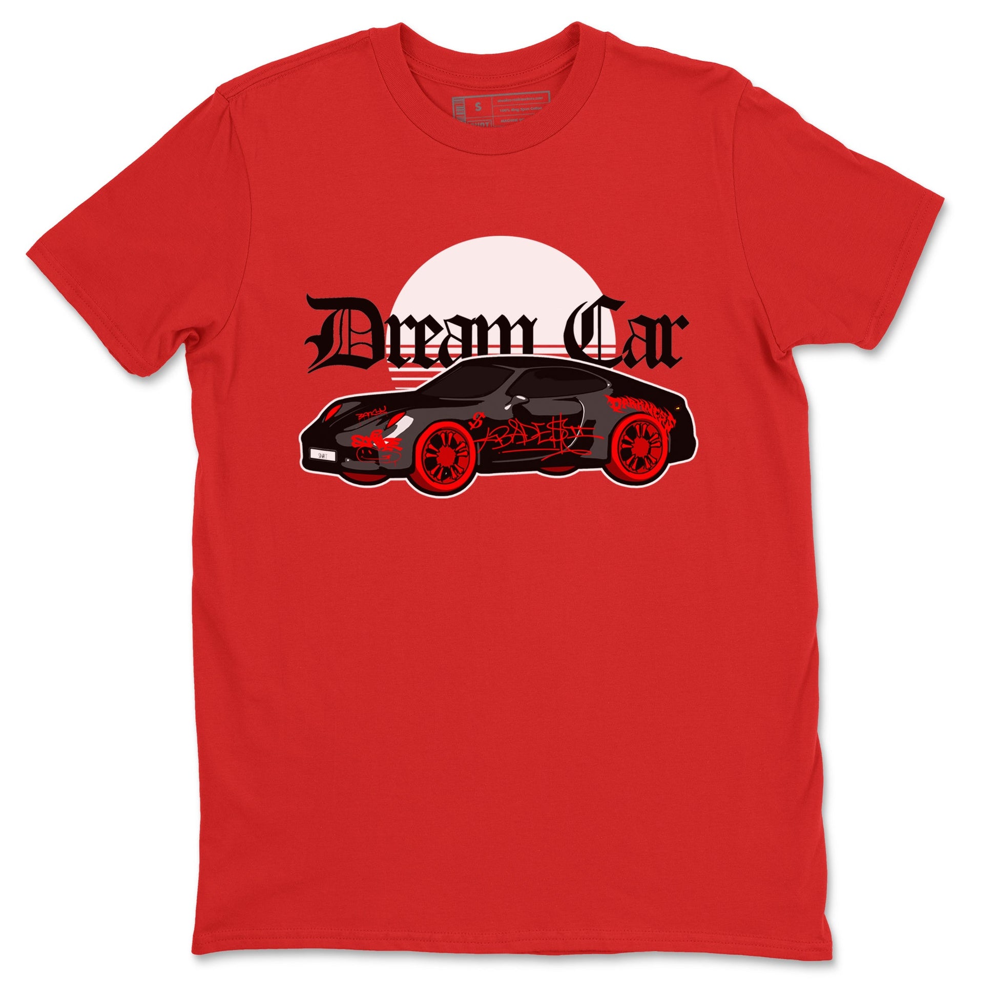 Air Jordan 4 Bred Reimagined shirt to match jordans Dream Car sneaker tees AJ4 Bred Reimagined SNRT Sneaker Release Tees unisex cotton Red 2 crew neck shirt
