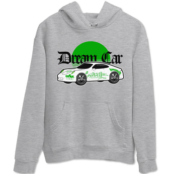 Air Jordan 5 Lucky Green shirt to match jordans Dream Car sneaker tees AJ5 Lucky Green SNRT Sneaker Release Tees unisex cotton Heather Grey 2 crew neck shirt