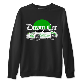 Air Jordan 5 Lucky Green shirt to match jordans Dream Car sneaker tees AJ5 Lucky Green SNRT Sneaker Release Tees unisex cotton Black 2 crew neck shirt