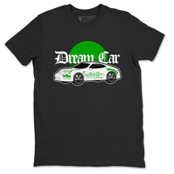Air Jordan 5 Lucky Green shirt to match jordans Dream Car sneaker tees AJ5 Lucky Green SNRT Sneaker Release Tees unisex cotton Black 2 crew neck shirt