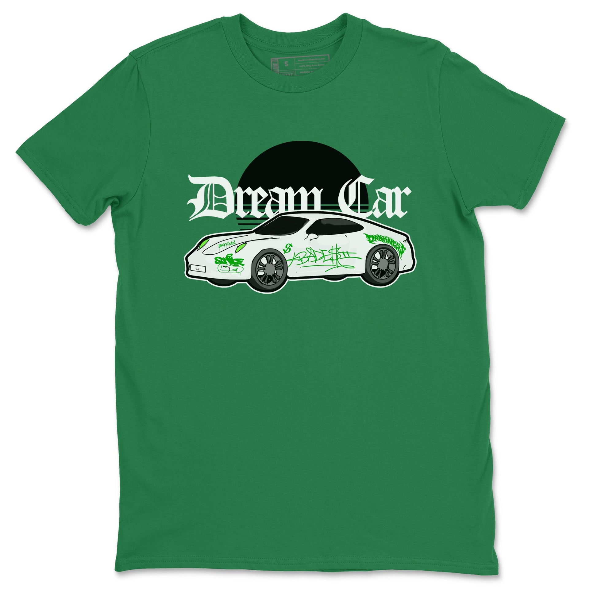Air Jordan 5 Lucky Green shirt to match jordans Dream Car sneaker tees AJ5 Lucky Green SNRT Sneaker Release Tees unisex cotton Kelly Green 2 crew neck shirt