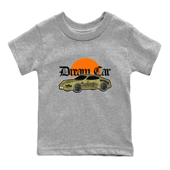 Air Jordan 5 Olive shirt to match jordans Dream Car sneaker tees AJ5 Olive SNRT sneaker release tees baby toddler Heather Grey 2 cotton Shirt