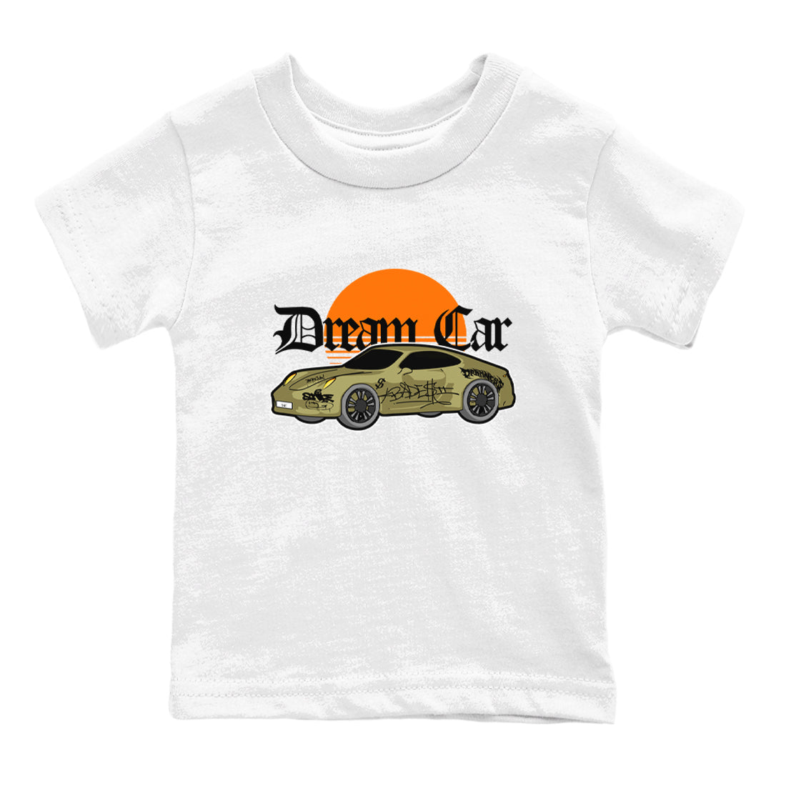 Air Jordan 5 Olive shirt to match jordans Dream Car sneaker tees AJ5 Olive SNRT sneaker release tees baby toddler White 2 cotton Shirt