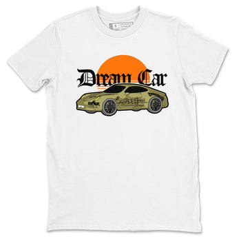 Air Jordan 5 Olive shirt to match jordans Dream Car sneaker tees AJ5 Olive SNRT Sneaker Release Tees unisex cotton White 2 crew neck shirt