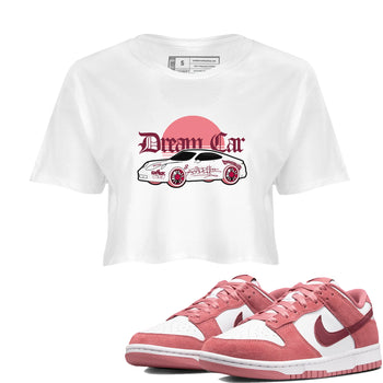 Dunk Valentines Day 2024 shirt to match jordans Dream Car sneaker tees Dunk Valentines Day 2024 SNRT Sneaker Release Tees White 1 crop length shirt