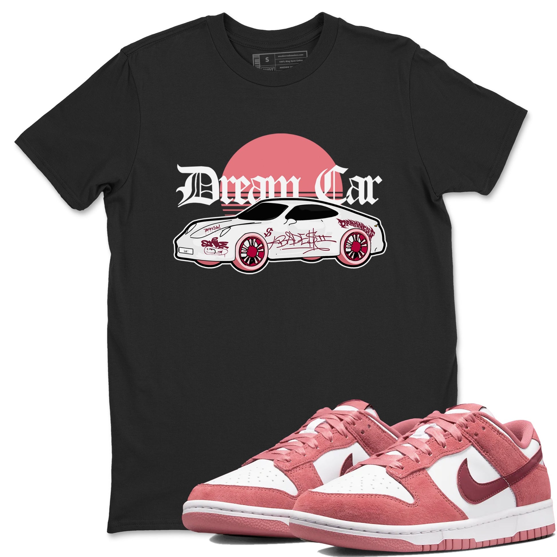 Dunk Valentines Day 2024 shirt to match jordans Dream Car sneaker tees Dunk Valentines Day 2024 SNRT Sneaker Release Tees unisex cotton Black 1 crew neck shirt