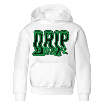 Air Jordan 1 Celtics Sneaker Match Tees Drip Sneaker Tees AJ1 High OG Lucky Green Sneaker Release Tees Kids Shirts White 2