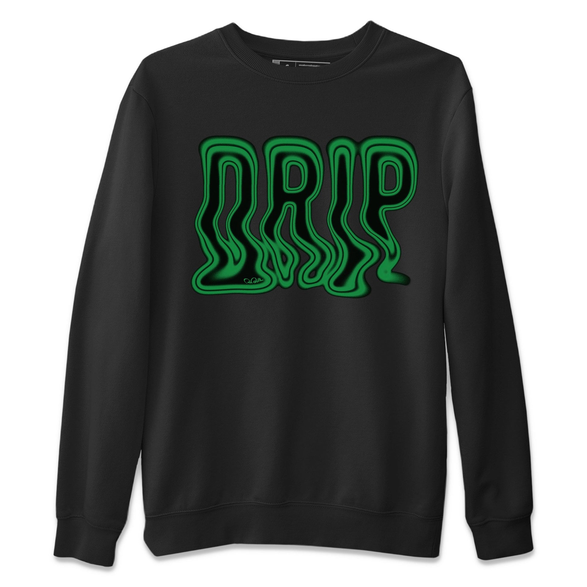 Air Jordan 1 Celtics Sneaker Match Tees Drip Sneaker Tees AJ1 High OG Lucky Green Sneaker Release Tees Unisex Shirts Black 2