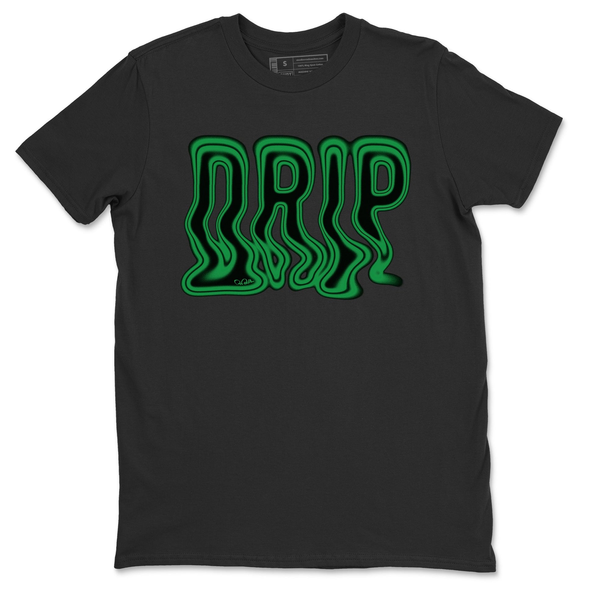 Air Jordan 1 Celtics Sneaker Match Tees Drip Sneaker Tees AJ1 High OG Lucky Green Sneaker Release Tees Unisex Shirts Black 2