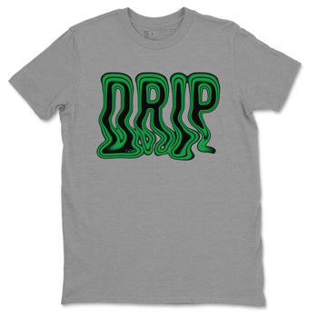 Air Jordan 1 Celtics Sneaker Match Tees Drip Sneaker Tees AJ1 High OG Lucky Green Sneaker Release Tees Unisex Shirts Heather Grey 2
