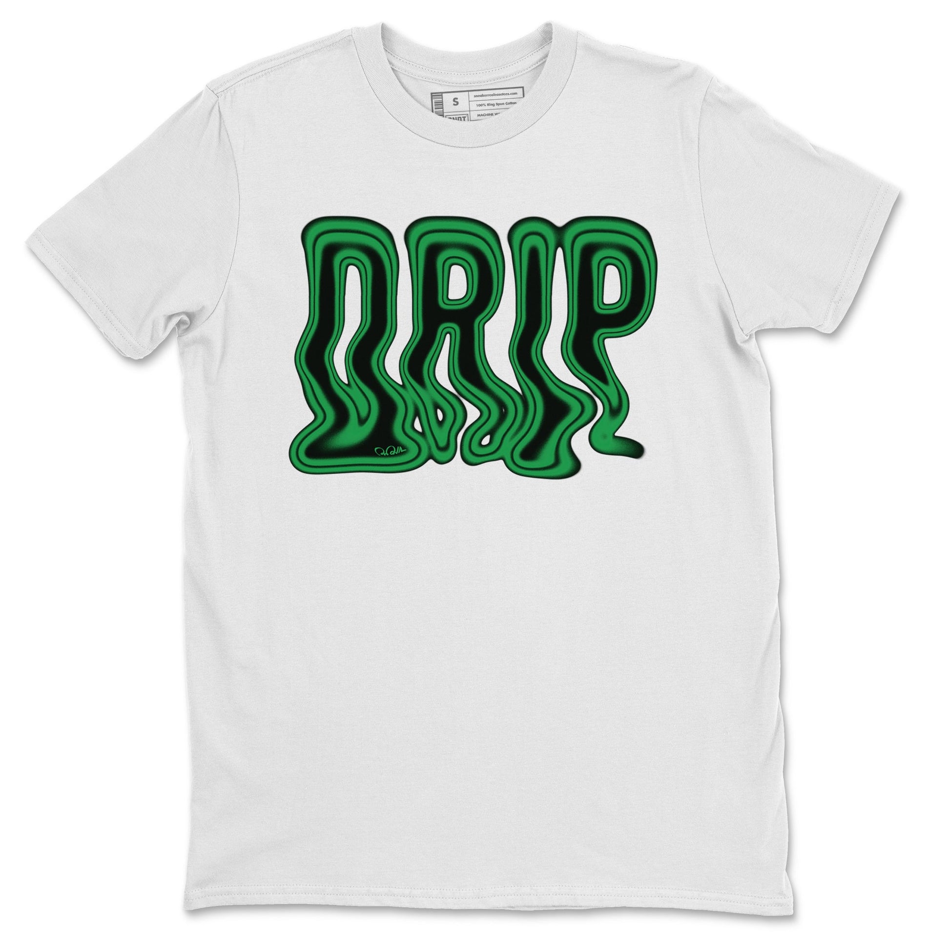 Air Jordan 1 Celtics Sneaker Match Tees Drip Sneaker Tees AJ1 High OG Lucky Green Sneaker Release Tees Unisex Shirts White 2