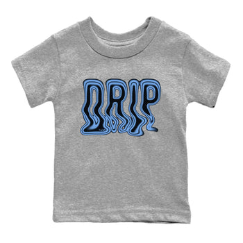 Air Jordan 1 Retro High OG UNC Toe Shirt to match Jordans Drip Sneaker Tees 1s UNC Toe SNRT Sneaker Release Tees Kids and Baby Tees Heather Grey 2