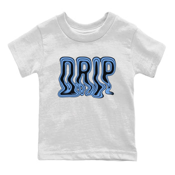 Air Jordan 1 Retro High OG UNC Toe Shirt to match Jordans Drip Sneaker Tees 1s UNC Toe SNRT Sneaker Release Tees Kids and Baby Tees White 2