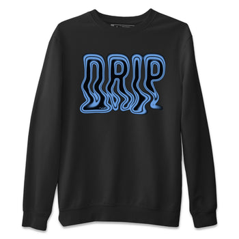Air Jordan 1 Retro High OG UNC Toe Shirt to match Jordans Drip Sneaker Tees 1s UNC Toe SNRT Sneaker Release Tees Crew Neck T-Shirts Black 2