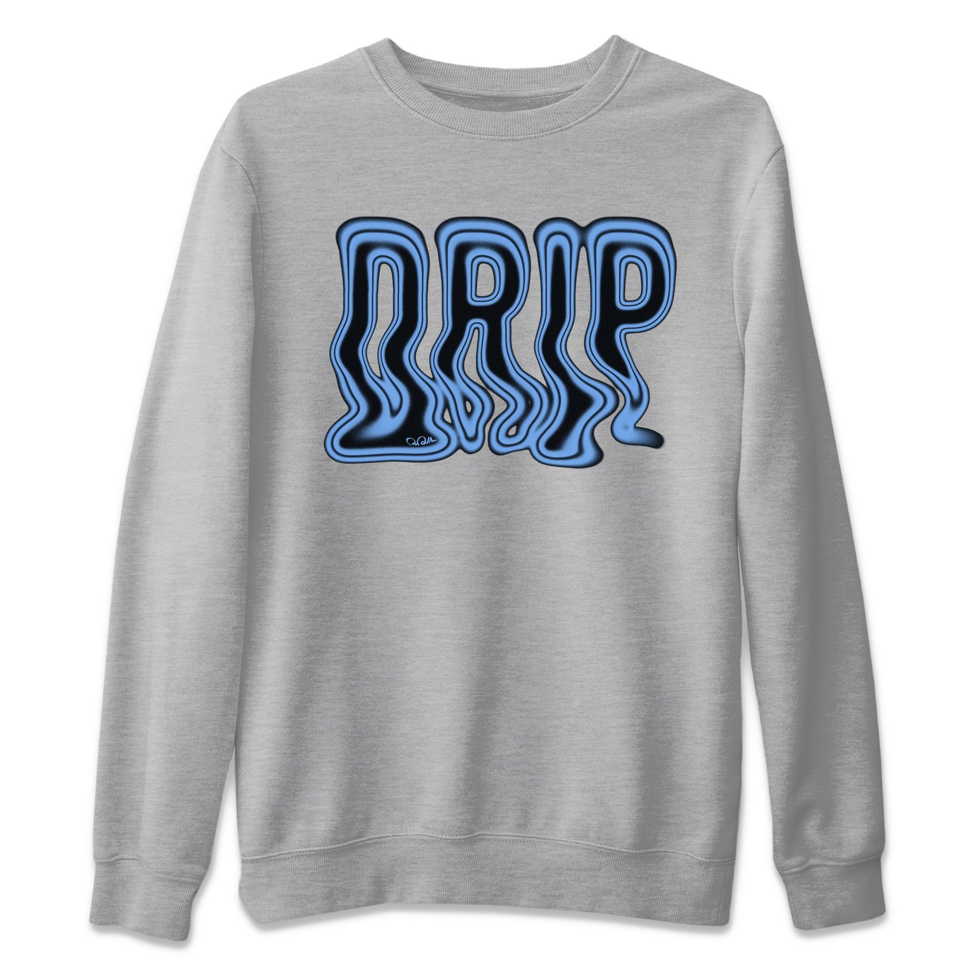 Air Jordan 1 Retro High OG UNC Toe Shirt to match Jordans Drip Sneaker Tees 1s UNC Toe SNRT Sneaker Release Tees Crew Neck T-Shirts Heather Grey 2