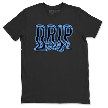 Air Jordan 1 Retro High OG UNC Toe Shirt to match Jordans Drip Sneaker Tees 1s UNC Toe SNRT Sneaker Release Tees Crew Neck T-Shirts Black 2