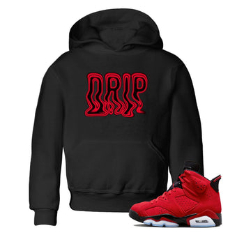 Air Jordan 6 Toro Bravo Sneaker Match Tees Drip Sneaker Tees 3D Graphic Design Shirts AJ6 Toro Bravo Sneaker Release Tees Kids Shirts Black 1