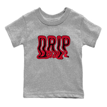 Air Jordan 6 Toro Bravo Sneaker Match Tees Drip Sneaker Tees 3D Graphic Design Shirts AJ6 Toro Bravo Sneaker Release Tees Kids Shirts Heather Grey 2