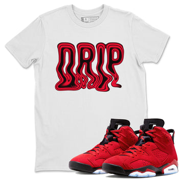 Air Jordan 6 Toro Bravo Sneaker Match Tees Drip Sneaker Tees 3D Graphic Design Shirts AJ6 Toro Bravo Sneaker Release Tees Unisex Shirts White 1
