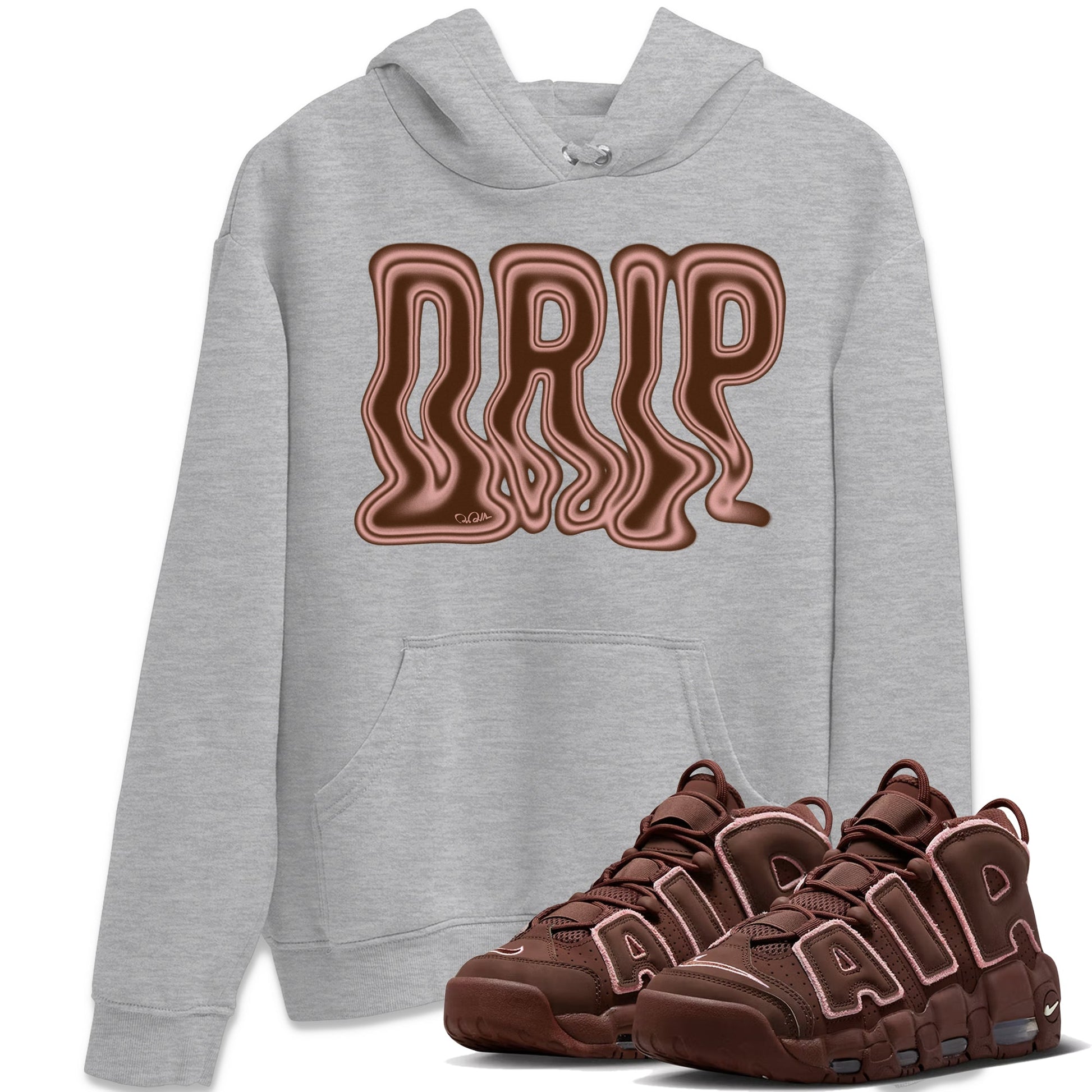 Air More Uptempo Valentines Day Sneaker Match Tees Drip Sneaker Tees Nike Uptempo Valentines Day Sneaker Release Tees Unisex Shirts Heather Grey 1