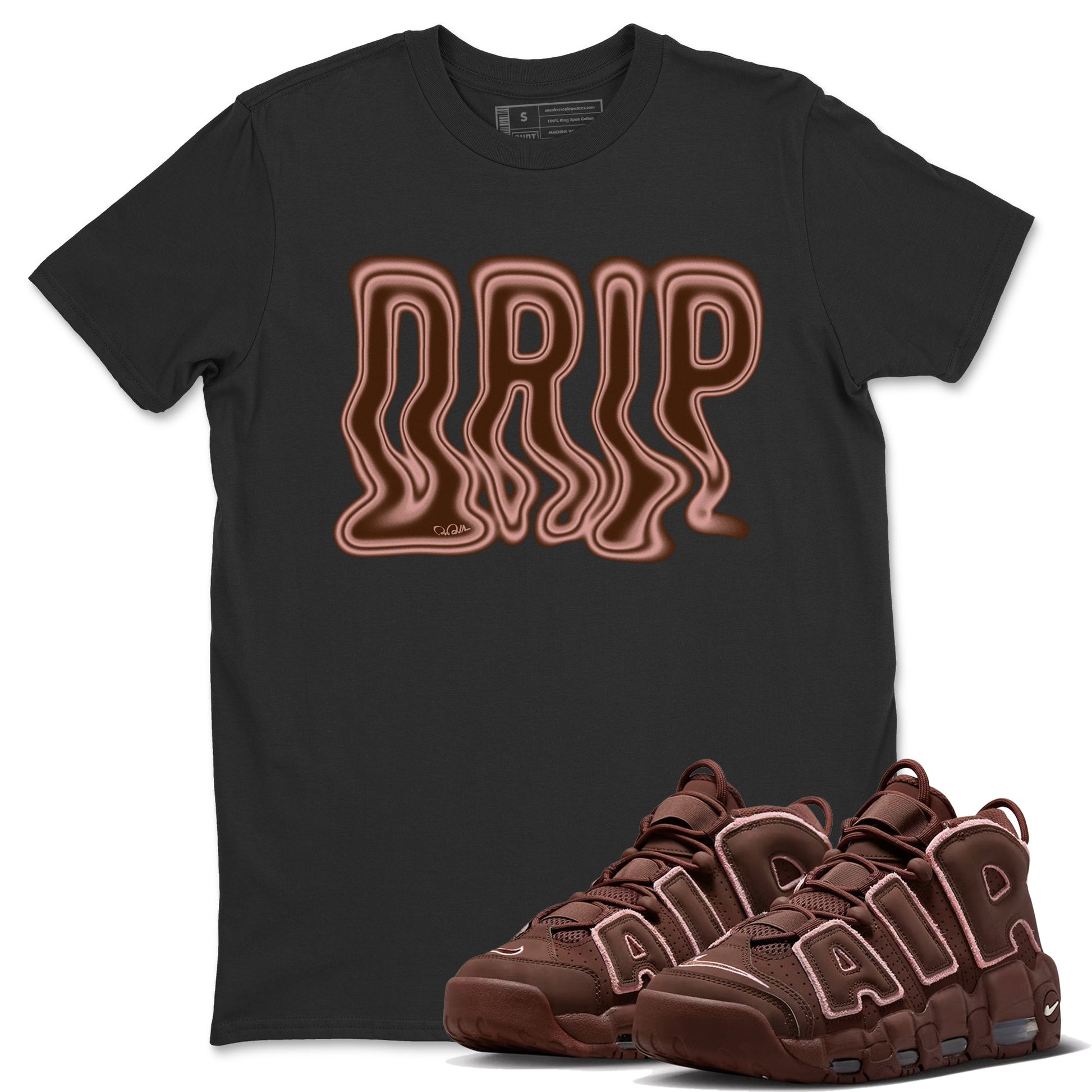 Air More Uptempo Valentines Day Sneaker Match Tees Drip Sneaker Tees Nike Uptempo Valentines Day Sneaker Release Tees Unisex Shirts Black 1