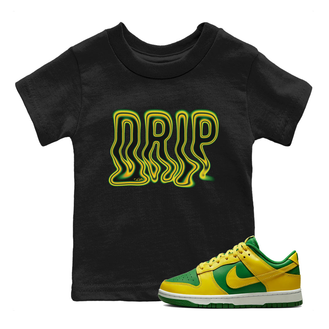 Dunk Reverse Brazil Sneaker Match Tees Drip Typo Sneaker Tees Dunk Reverse Brazil Sneaker Release Tees Kids Shirts