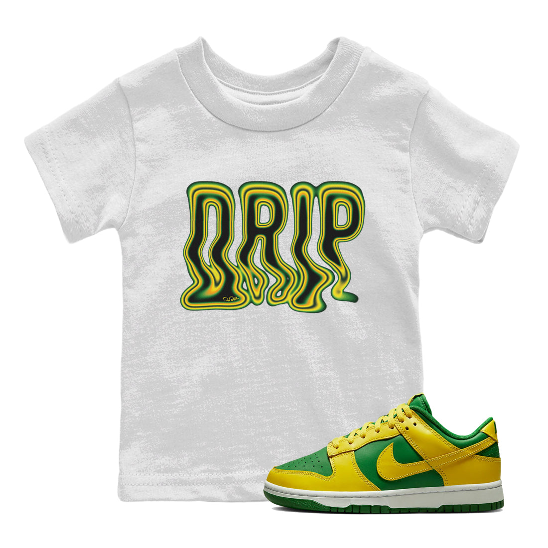 Dunk Reverse Brazil Sneaker Match Tees Drip Typo Sneaker Tees Dunk Reverse Brazil Sneaker Release Tees Kids Shirts