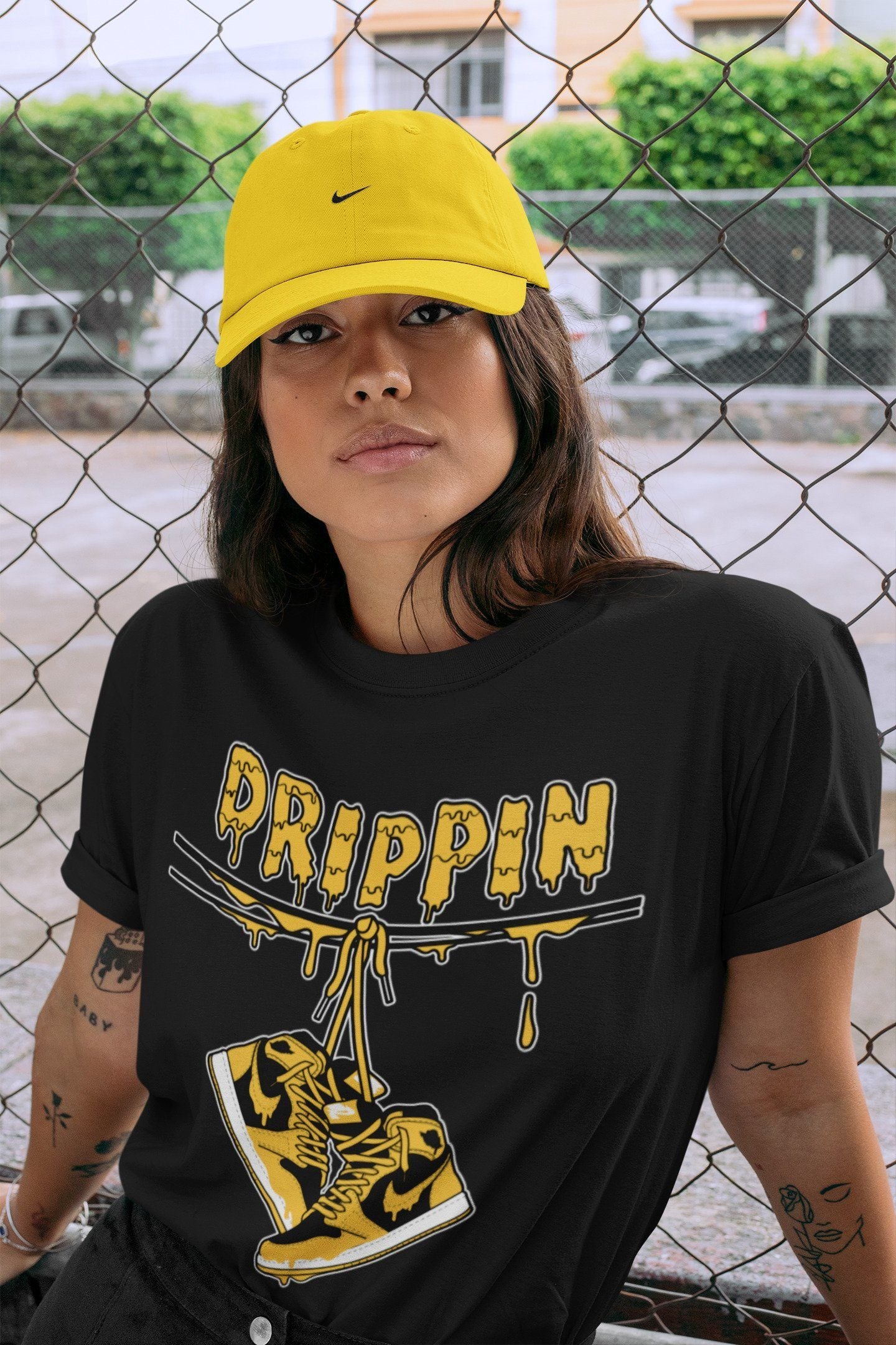 Jordan 1 Pollen Sneaker Match Tees Drippin Sneaker Tees Jordan 1 Pollen Sneaker Release Tees Unisex Shirts