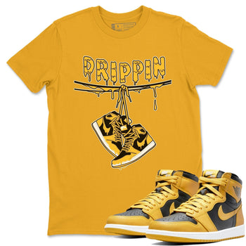 Jordan 1 Pollen Sneaker Match Tees Drippin Sneaker Tees Jordan 1 Pollen Sneaker Release Tees Unisex Shirts