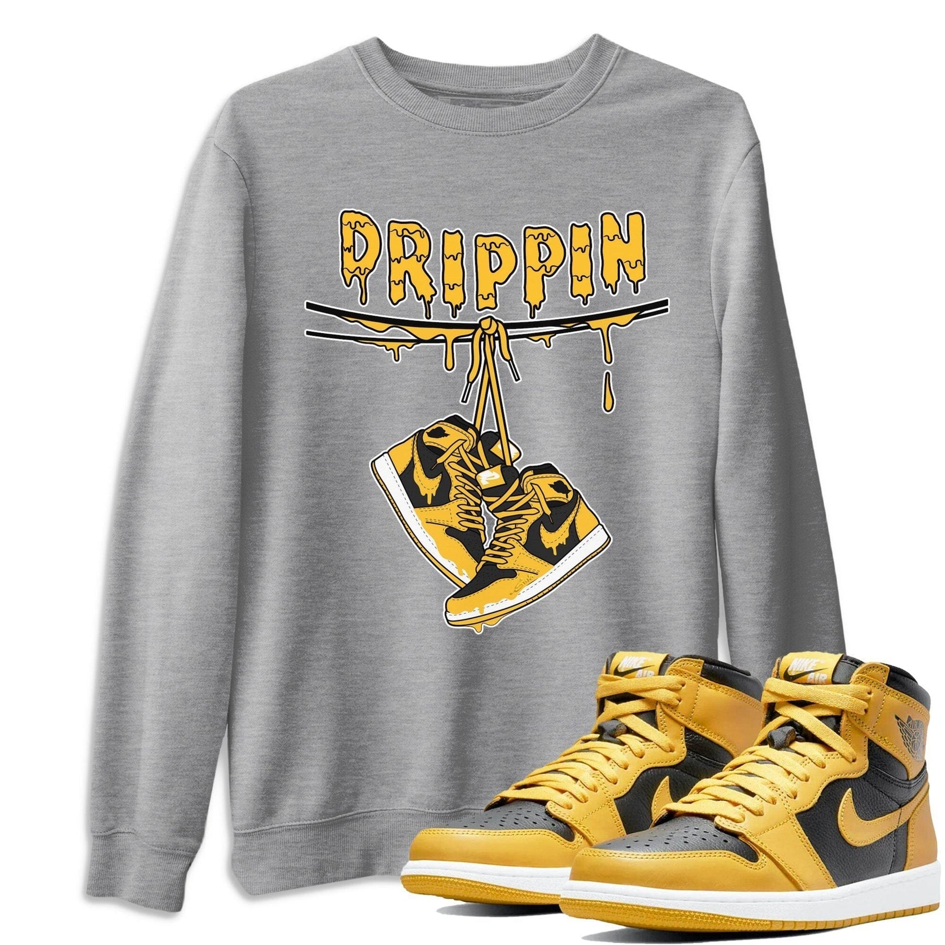 Jordan 1 Pollen Sneaker Match Tees Drippin Sneaker Tees Jordan 1 Pollen Sneaker Release Tees Unisex Shirts