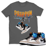 Jordan 1 Prototype Sneaker Match Tees Drippin Sneaker Tees Jordan 1 Prototype Sneaker Release Tees Unisex Shirts