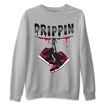 Jordan 1 Bred Patent Sneaker Match Tees Drippin Sneaker Tees Jordan 1 Bred Patent Sneaker Release Tees Unisex Shirts
