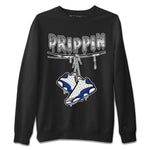 Jordan 13 French Blue Sneaker Match Tees Drippin Sneaker Tees Jordan 13 French Blue Sneaker Release Tees Unisex Shirts