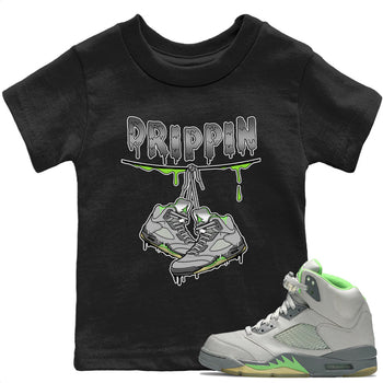 Jordan 5 Green Bean Sneaker Match Tees Drippin Sneaker Tees Jordan 5 Green Bean Sneaker Release Tees Kids Shirts