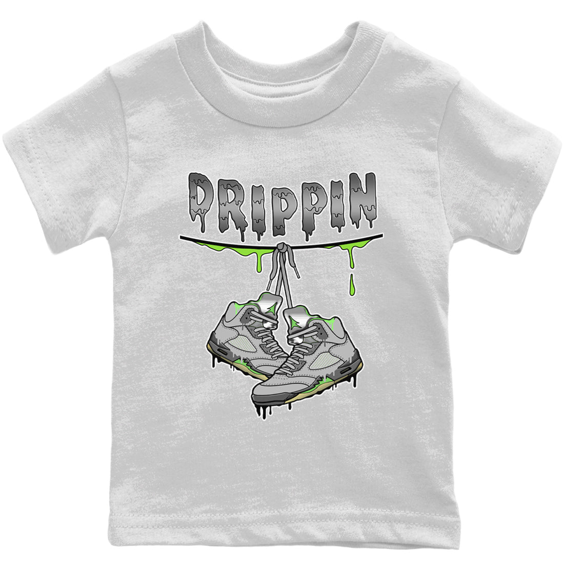 Jordan 5 Green Bean Sneaker Match Tees Drippin Sneaker Tees Jordan 5 Green Bean Sneaker Release Tees Kids Shirts