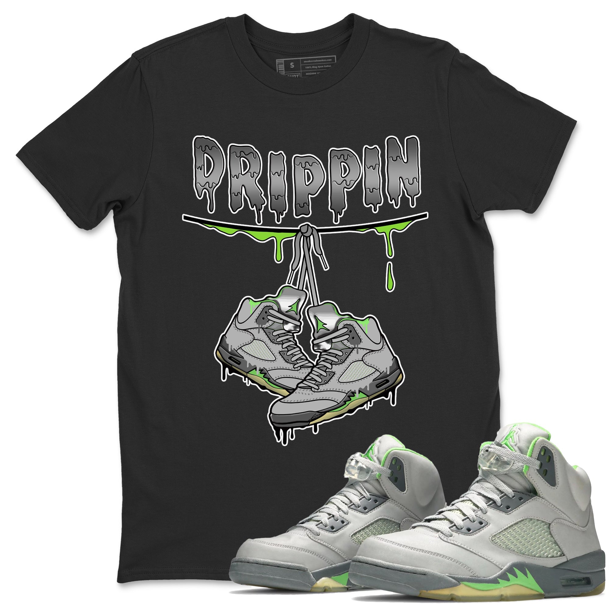 Jordan 5 Green Bean Sneaker Match Tees Drippin Sneaker Tees Jordan 5 Green Bean Sneaker Release Tees Unisex Shirts