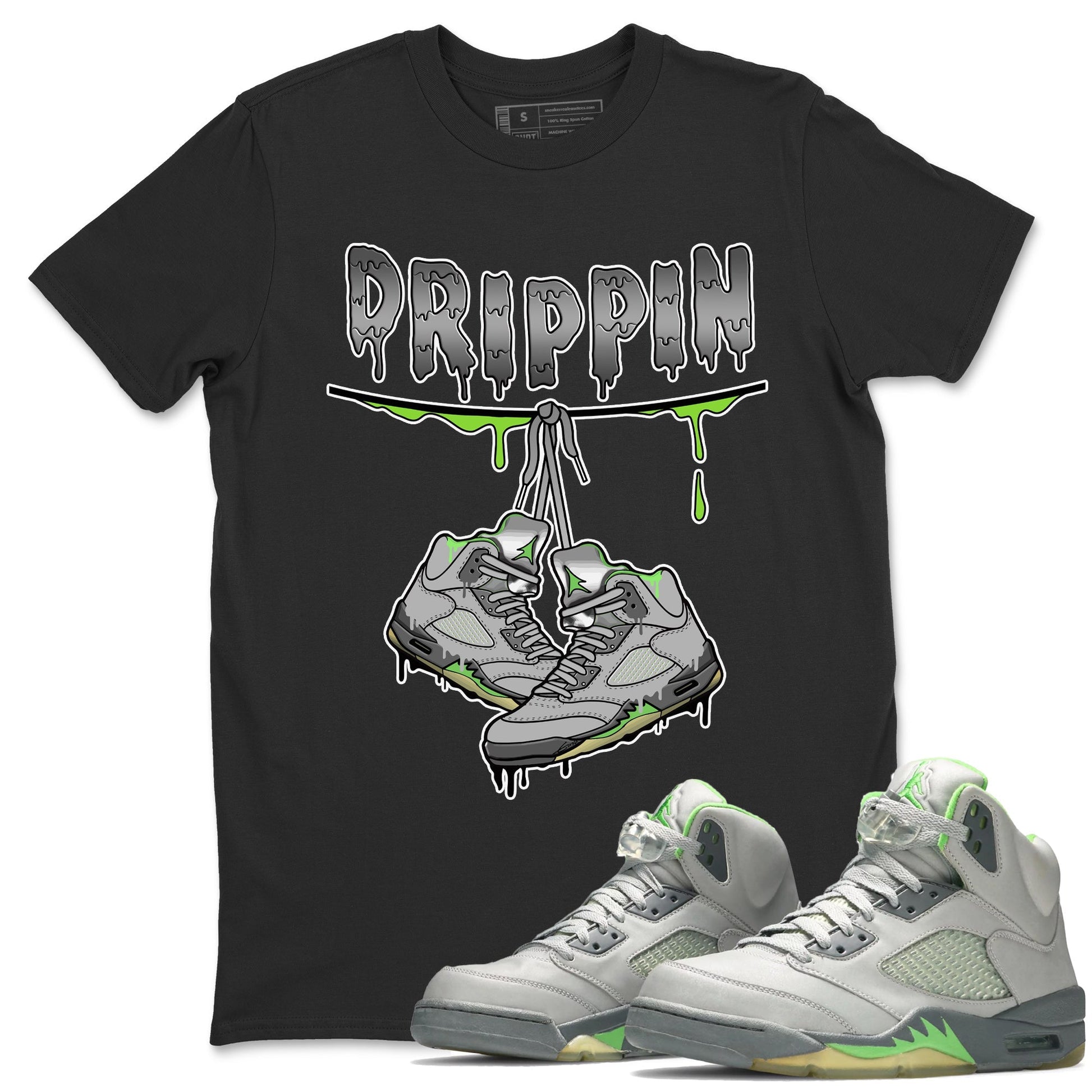 Jordan 5 Green Bean Sneaker Match Tees Drippin Sneaker Tees Jordan 5 Green Bean Sneaker Release Tees Unisex Shirts