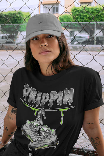 Jordan 5 Green Bean Sneaker Match Tees Drippin Sneaker Tees Jordan 5 Green Bean Sneaker Release Tees Unisex Shirts