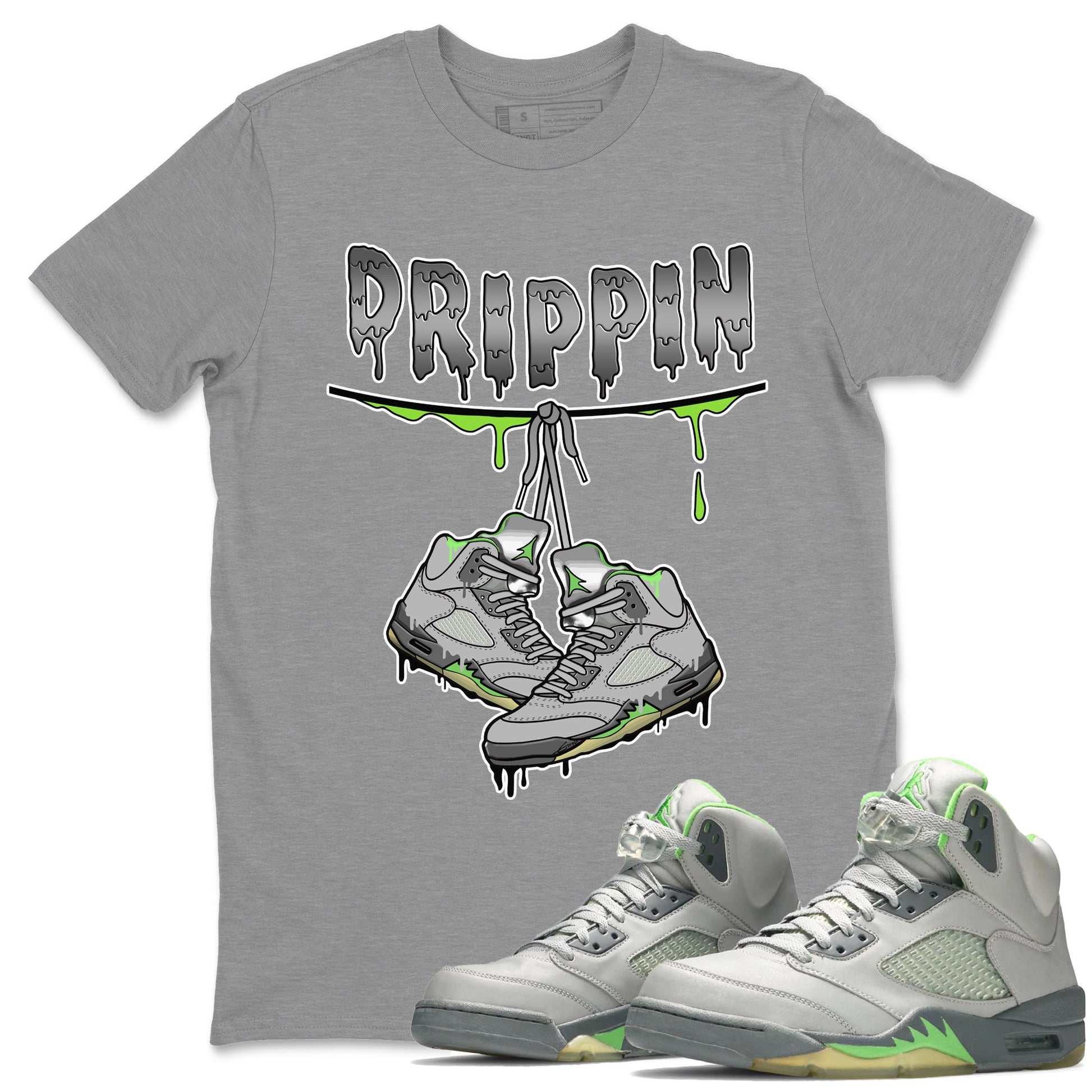 Jordan 5 Green Bean Sneaker Match Tees Drippin Sneaker Tees Jordan 5 Green Bean Sneaker Release Tees Unisex Shirts