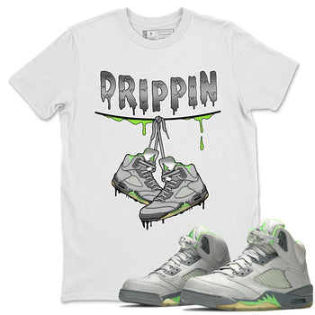 Jordan 5 Green Bean Sneaker Match Tees Drippin Sneaker Tees Jordan 5 Green Bean Sneaker Release Tees Unisex Shirts