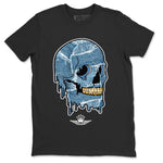 Jordan 1 Denim unique Halloween sneaker tee Dripping Camo Skull Sneaker Tees Jordan 1 Denim Sneaker Release Tees Unisex Shirts