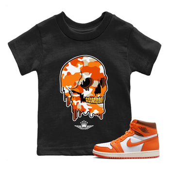 Jordan 1 Starfish unique Halloween sneaker tee Dripping Camo Skull Sneaker Tees Jordan 1 Starfish Sneaker Release Tees Kids Shirts