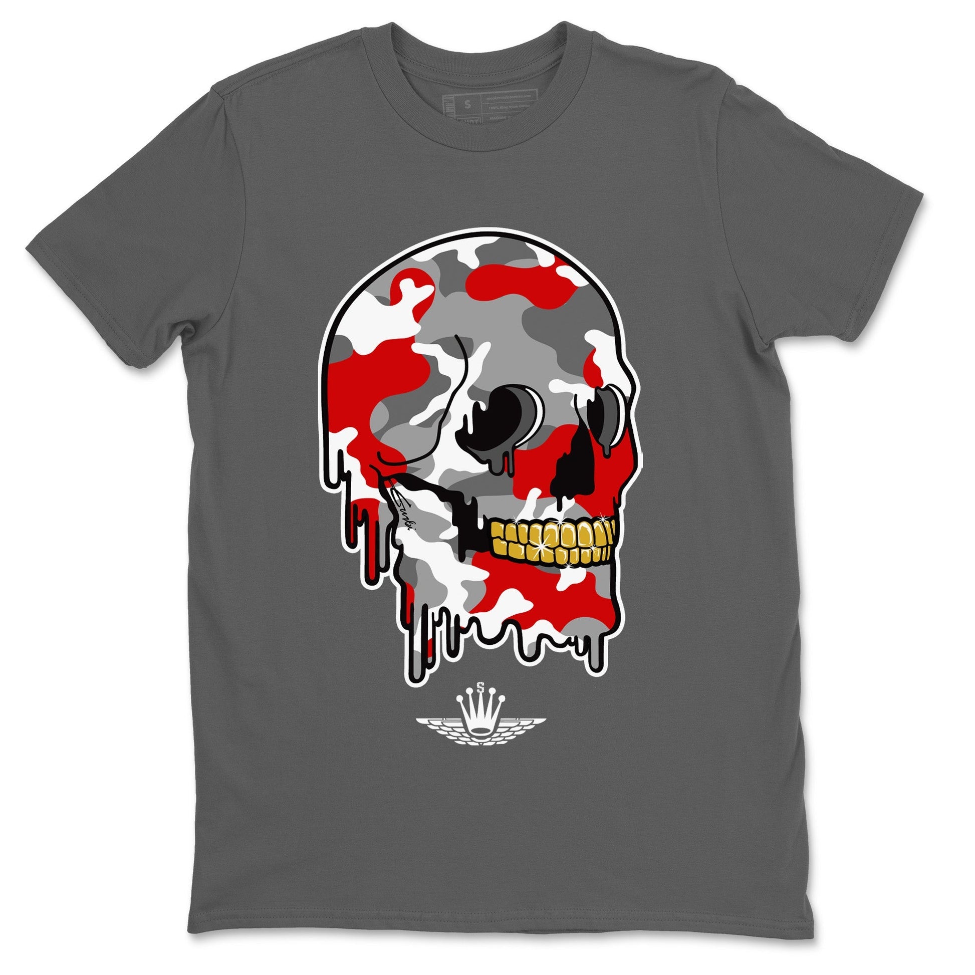 Jordan 9 Fire Red unique Halloween sneaker tee Dripping Camo Skull Sneaker Tees Jordan 9 Fire Red Sneaker Release Tees Unisex Shirts