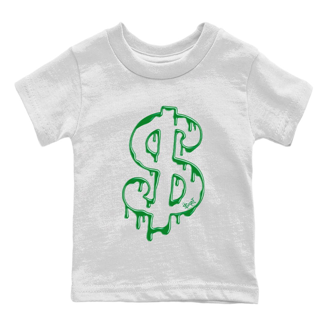 Air Jordan 1 Celtics Sneaker Match Tees Dripping Dollar Sneaker Tees Air Jordan 1 High OG Celtics Sneaker Release Tees Kids Shirts White 2